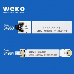 Wkset-5085 34963x5 34964x5 v5du-400 s_5u75_40_fl 10 adet led bar