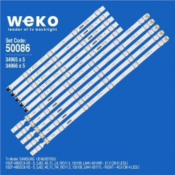 Wkset-5086 34965X5 34966X5 V5df-480 10 Adet Led Bar