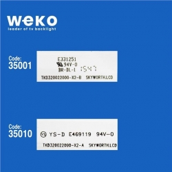 Wkset-5099 35001X2 35010X1 Tkd320022000-X2   3 Adet Led Bar