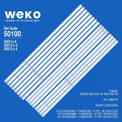 Wkset-5100 35011X8 35012X4 35013X4 Ic-E-Vzaa65d 16 Adet Led Bar