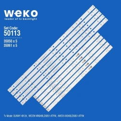 Wkset-5113 35050X5 35061X5 Dled49hd 5X12 0002 10 Adet Led Bar
