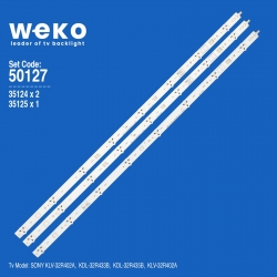 Wkset-5127 35124x2 35125x1 lg innotek 32 inch wxga ndsoem 3 adet led bar
