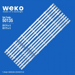 Wkset-5135 35174x5 35175x5 samsung_2013svs55_3228n1_b2 10 adet led bar