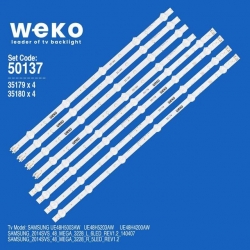 Wkset-5137 35179X4 35180X4 Samsung_2014Svs_48_Mega_3228 8 Adet Led Bar