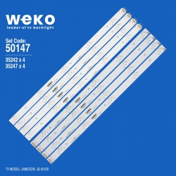 Wkset-5147 35242x4 35247x4 bmtc kj42d10 8 adet led bar