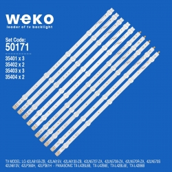Wkset-5171 35401x3 35402x2 35403x3 35404x2 42 row2.0 rev 1.0 10 adet led bar
