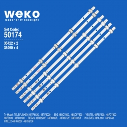Wkset-5174 35422x2 35460x4 svv480a16 6 adet led bar