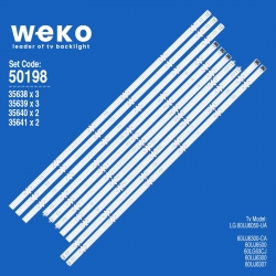 Wkset-5198 35638x3 35639x3 35640x2 35641x2 lg 60 uhd nbh 60uj63_uhd 10 adet led bar