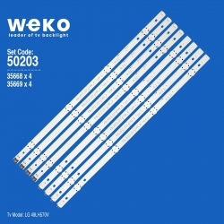 Wkset-5203 35668x4 35669x4 lg innotek 17y 49_fhd 8 adet led bar