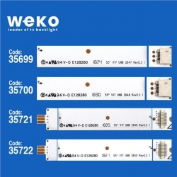 Wkset-5212 35699X4 35700X4 35721X4 35722X4 55 V17 Unb 16 Adet Led Bar