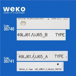 Wkset-5220 35740X3 35741X3 Lg Innotek 17Y 49Inch 6 Adet Led Bar