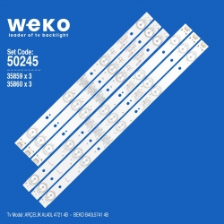 Wkset-5245 35859x3 35860x3 sw40d09l-zc21ag-01/sw40d09r-zc21ag-01 6 adet led bar