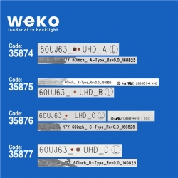 Wkset-5247 35874X3 35875X3 35876X2 35877X2 Lg İnnotek 17Y 60İnch 10 Adet Led Bar