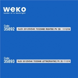 Wkset-5255 35892X1 35893X1 Sled 2012Svs46 7032Nnb 3D 2 Adet Led Bar (60Led)