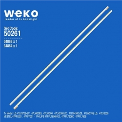 Wkset-5261 34863X1 34864X1 47 V6 Edge Fhd Rev1.0 2 Adet Led Bar (64Led)