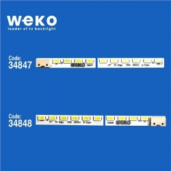 Wkset-5264 34847X2 34848X2 Lg Innotek 47 V5 Edge Rev 0.4 (090918) 4 Adet Led Bar (66Led)