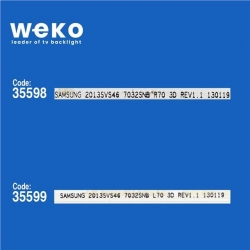 Wkset-5296 35598X1 35599X1 Samsung 2013Svs46 7032Snb 2 Adet Led Bar (70Led)