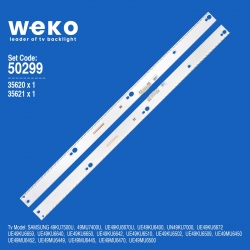 Wkset-5299 35620x1 35621x1 v6er-490 2 adet led bar (58led)