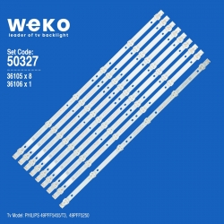 Wkset-5327 36105x8 36106x1 k490wd7 a1 4708-k49wd7-a1213k 9 adet led bar