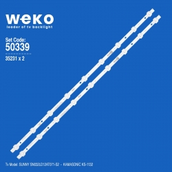 Wkset-5339 35231x2 cy 32 2x9 pb08d581103bl041-005h - 8d2a-dlm3-2009a1 2 adet led bar