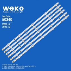 Wkset-5340 35563x4 36119x2 jl.d48051330-078as-c/hs-c 6 adet led bar (5lens)