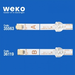 Wkset-5340 35563x4 36119x2 jl.d48051330-078as-c/hs-c 6 adet led bar (5lens)