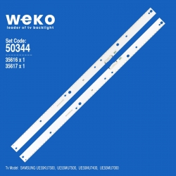 Wkset-5344 35616x1 35617x1 bn96-39596a/bn96-39595a 2 adet led bar (66led)