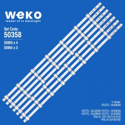 Wkset-5358 35993x4 35994x3 jl.d55071330-078as 7 adet led bar (7+8lens)