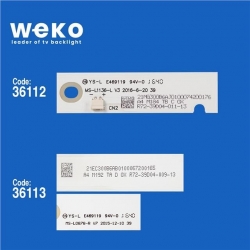 Wkset-5367 36112X2 36113X1 Ms-L1136-R/L V3 Ms-L0878-R/L 3 Adet Led Bar