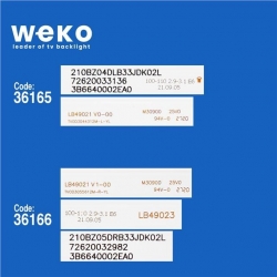 Wkset-5372 36165X5 36166X5 Lb49021 10 Adet Led Bar