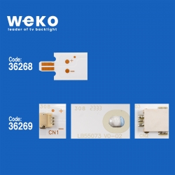 Wkset-5387 36268x6 36269x6 lb55073 12 adet led bar