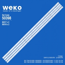 Wkset-5398 36317x2 36318x2 3bl-t7844102-003b 4 adet led bar