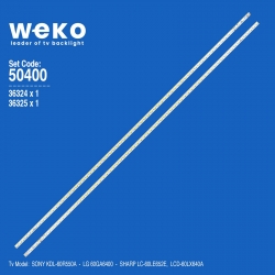 Wkset-5400 36324x1 36325x1 lg innotek 60inch 7030pkg 68ea 2 adet led bar (68led)