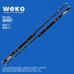 Wkset-5401 36327x1 36328x1 sled_mcpcb_led5030_22mm_width_55 2 adet led bar (96 ledli)