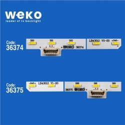 Wkset-5409 36374X1 36375X1 Lb43012 2 Adet Led Bar (45Led)