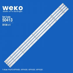 Wkset-5413 35138x4 gj-dledii p5-400-d409-v7 4 adet led bar
