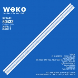 Wkset-5432 36479x2 36480x1 js-d-jp395dm 3 adet led bar