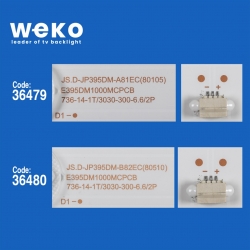 Wkset-5432 36479x2 36480x1 js-d-jp395dm 3 adet led bar
