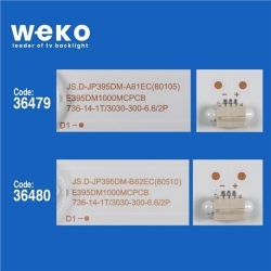 Wkset-5432 36479X2 36480X1 Js-D-Jp395dm 3 Adet Led Bar