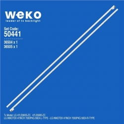 Wkset-5441 36504X1 36505X1 Lg Innotek 47Inch 7030Pkg 56Ea 2 Adet Led Bar 5Pin (56Led)