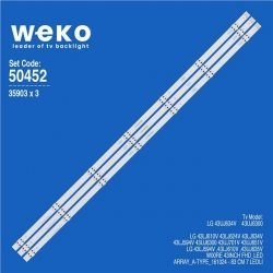 Wkset-5452 35903X3 W00re 43Inch Fhd_Led Array_A-Type_161024 3 Adet Led Bar