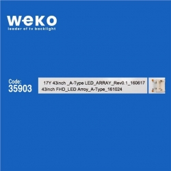 Wkset-5452 35903X3 W00re 43Inch Fhd_Led Array_A-Type_161024 3 Adet Led Bar