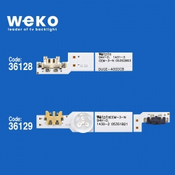 Wkset-5454 36128x6 36129x6 duge-400dc 12 adet led bar