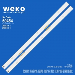 Wkset-5464 36583x1 36584x1 samsung_2014svs48_7032snb_u8500 2 adet led bar çift soket