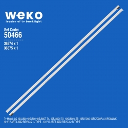 Wkset-5466 36574x1 36575x1 49 v17 art3 2 adet led bar (57led)