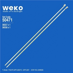 Wkset-5471 36557X1 36558X1 55Ta04 7030Pkg/55Ta05 7030Pkg 2 Adet Led Bar (72Led)