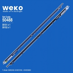 Wkset-5488 35151x1 35152x1 40snb 3d-7032led 2 adet led bar (56led)