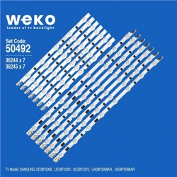 Wkset-5492 36244X7 36245X7 Samsung 2013Svs39f L/R Birleştirilmiş Led Kodu 7 Adet Led Bar