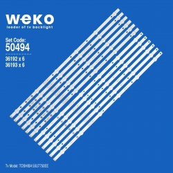 Wkset-5494 36192x6 36193x6 k550wd7 a3 6x12 typ-a -b 12 adet led bar