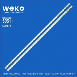 Wkset-5511 34879X2 32Inch-Hd-36 - G1ge-320Sm0-R5  2 Adet Led Bar (36Led)